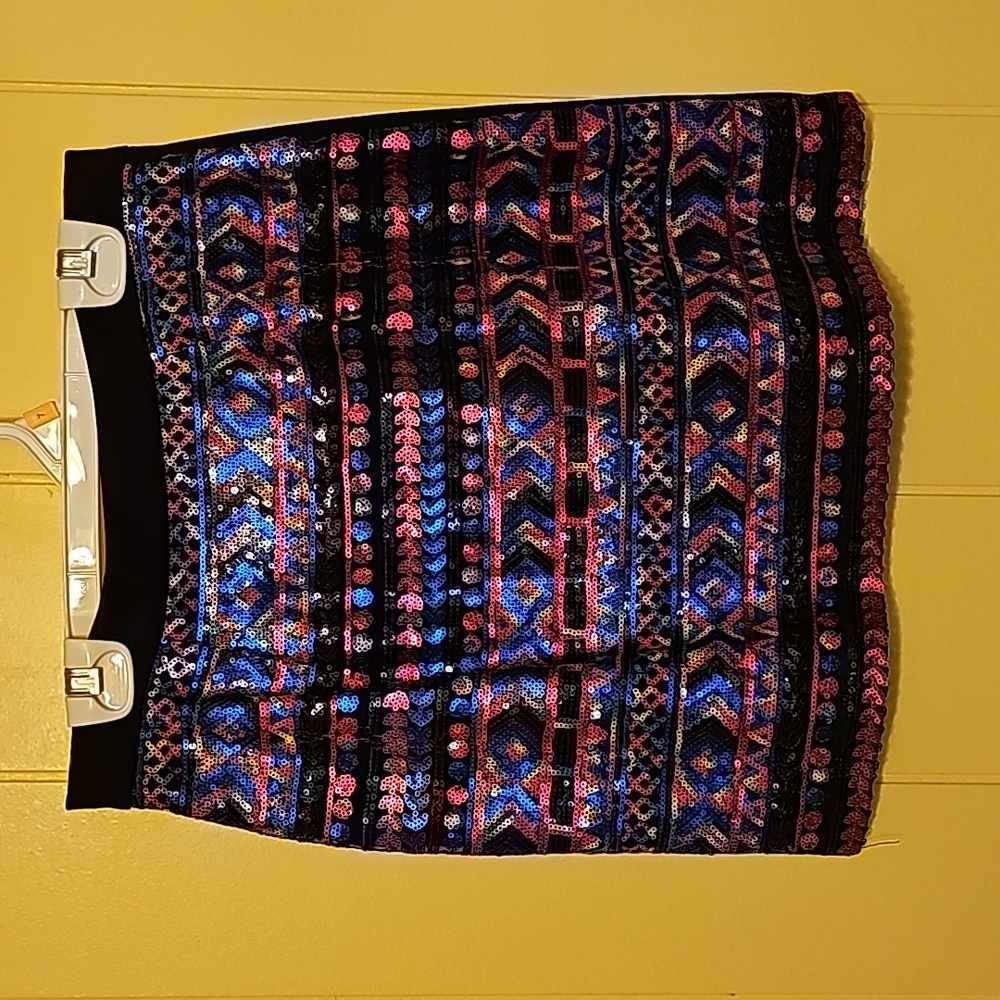 Sequin mini skirt